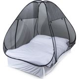 Deconet - Pop-up Klamboetent II - Zwart - Geschikt voor 2-persoonsbed