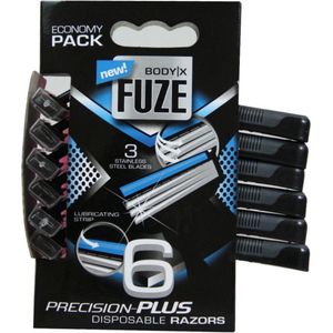 Body-X Fuze Men Triple Blades Wegwerpmesjes 6 stuks