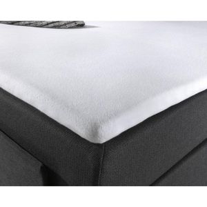 Dreamhouse Molton Topper Hoeslaken - Hoeslakenbadstof - 70/80x200/220 - Wit