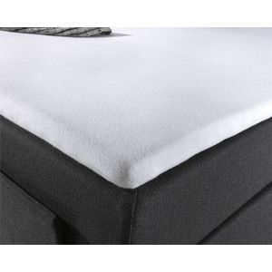 Dreamhouse Molton Topper Hoeslaken - Hoeslakenbadstof - 90/100x200/220 - Wit