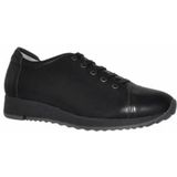 JJ Footwear - Hancock - Sneaker - Zwart - Leer - Uitneembaar Voetbed