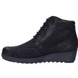 JJ Footwear - Ballou - Enkellaars - Zwart - Leer - Uitneembaar Voetbed