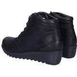 JJ Footwear - Ballou - Enkellaars - Zwart - Leer - Uitneembaar Voetbed