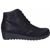 JJ Footwear - Ballou - Enkellaars - Zwart - Leer - Uitneembaar Voetbed