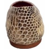 JJ Footwear - Dubrovnik - Ballerina - Beige - Leer - Rubberzool - Uitneembaar Voetbed