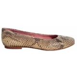 JJ Footwear - Dubrovnik - Ballerina - Beige - Leer - Rubberzool - Uitneembaar Voetbed