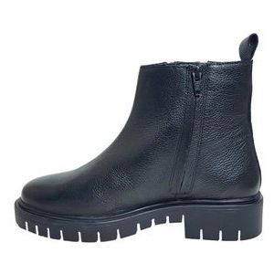 Custom Made - Calau - Enkellaars - Zwart - Leer - Uitneembaar Voetbed