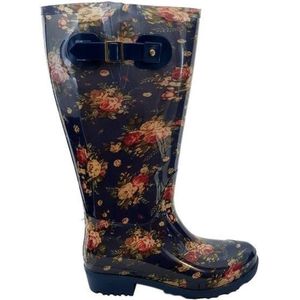Wide Wellies - Regenlaars - Blauw - Rubber - Uitneembaar Voetbed