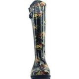 Regenlaars Wide Wellies Blue Flowers Kuitmaat L-Schoenmaat 37