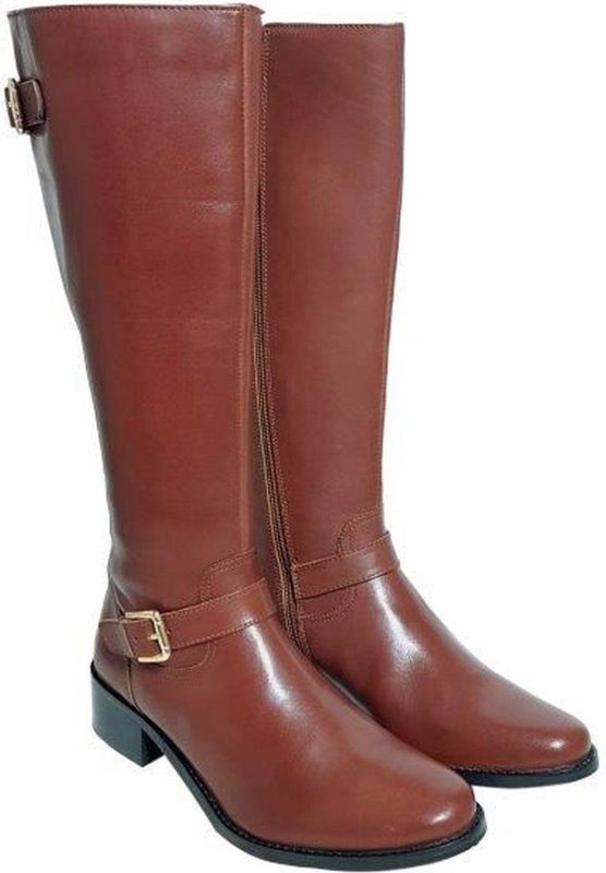 Custom Made - Patra - Dameslaars - Cognac - Leer