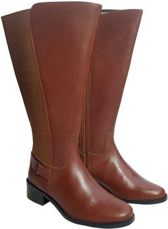 Custom Made - Erfurt - Dameslaars - Bruin - Kuitmaat 50 cm - Schoenmaat 38