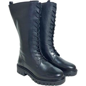 Custom Made - Dorfen - Knielaarzen - Zwart - Leer