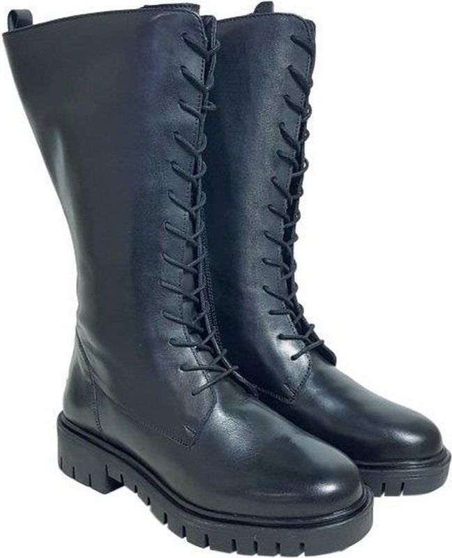 Custom Made - Dorfen - Knielaarzen - Zwart - Leer