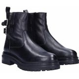 JJ Footwear - Ashford - Enkellaars - Zwart - Leer - Verwisselbaar Voetbed