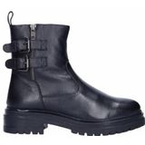 JJ Footwear - Ashford - Enkellaars - Zwart - Leer - Verwisselbaar Voetbed