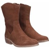 JJ Footwear - Helston - Enkellaars - Cognac - Suède - Leer Voering