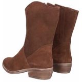 JJ Footwear - Helston - Enkellaars - Cognac - Suède - Leer Voering