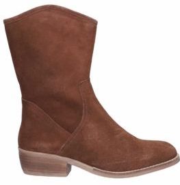 JJ Footwear - Helston - Enkellaars - Cognac - Suède - Leer Voering