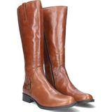 JJ Footwear - Sydney - Dameslaars - Cognac - Kuitwijdte XXL - Verwisselbaar Voetbed