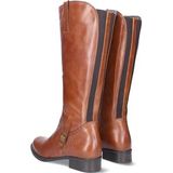 JJ Footwear - Sydney - Dameslaars - Cognac - Kuitwijdte XXL - Verwisselbaar Voetbed