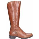 JJ Footwear - Sydney - Dameslaars - Cognac - Kuitwijdte XXL - Verwisselbaar Voetbed