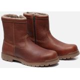 FootFellas - Alvar - Veiligheidsschoen - Rood Bruin - Volnerf Rundsleder