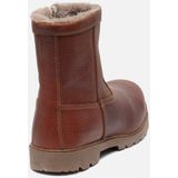 FootFellas - Alvar - Veiligheidsschoen - Rood Bruin - Volnerf Rundsleder