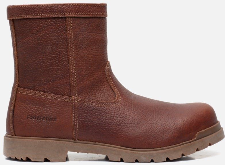 FootFellas - Morrow - Veiligheidsschoen - Waterdicht - Rood Bruin - Volnerf Rundsleder