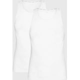 Calvin Klein - 2-Pack Hemden - Tanktop - Katoen - Wit