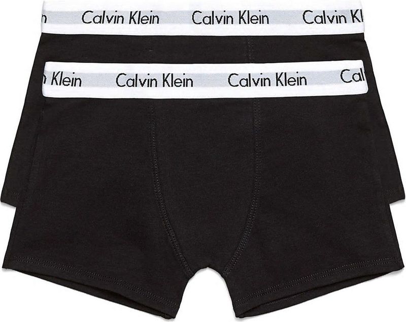 Calvin Klein Underwear Webboxer (Packung, 2-St) Kinder Kids Junior MiniMe,mit CK Logo auf dem Bund