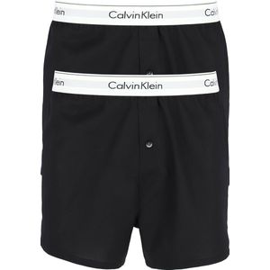 Calvin Klein Modern Cotton Slim Fit Boxer (2-pack), wijde boxers katoen, zwart