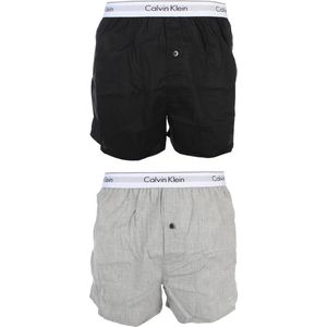 Calvin Klein boxershort 2 pack H NB1396A BHY grijs/zwart