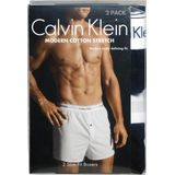 Calvin Klein Woven Boxers (2 pack) heren boxers wijd katoen zwart