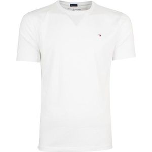 Tommy Hilfiger dames organic flag logo o-hals shirt wit