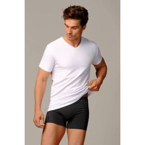 Bamigo - Johnson - Heren Thermoshirts - Wit - Bamboe