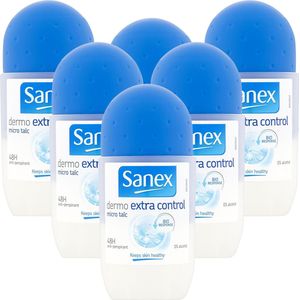 6x Sanex deoroller Dermo Extra Control (50 ml)