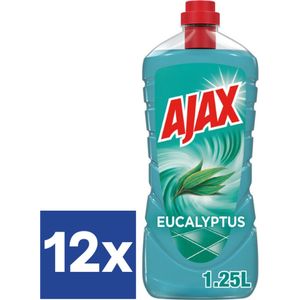 Ajax eucalyptus - 12 x 1.25 liter - Voordeelverpakking