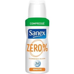 Sanex Deodorant Compressé 0% Sensitive 2 x 100 ml - 3-pack (3 x 100 ml)