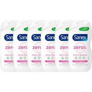 Sanex Douchegel - Zero % Hypoallergenic - Voor de Gevoelige Huid - 6 x 500 ml