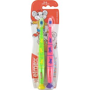elmex - Kindertandenborstel - Zacht - Blauw - Voor Kinderen 3-6 Jaar
