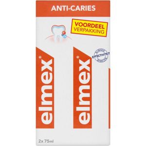 6x Elmex Anti-Cariës Tandpasta Duopack 2x 75 ml