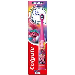 Colgate Trolls Extra zachte batterij tandenborstel voor kinderen vanaf 3 jaar