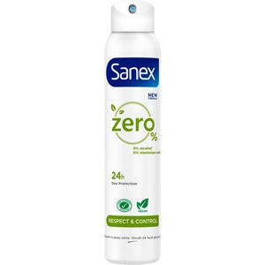 6x Sanex Deodorant Spray Zero% Normale huid 200 ml