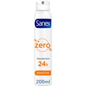 Sanex - Deodorant Spray Zero% Sensitive - 200 ml - Alcoholvrij - Parabeenvrij