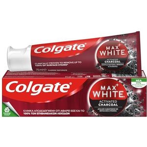 Colgate Max White Whitening Tandpasta Activated Carbon 1 Pack van 75 ml Minerale Micropartikels met actieve koolstof Whitening Actie