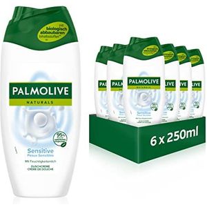Palmolive Douchegel Naturals Sensitive 6 x 250 ml - crèmedouche met vochtmelk