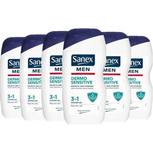 Sanex - Men Sensitive - Douchegel - 6 x 250 ml