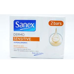Sanex - Dermo Sensitive - Zeep - Hypoallergeen - 2 x 90 g