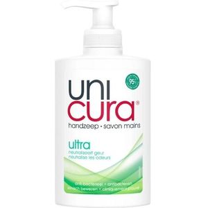 6x Unicura Handzeep Anti Bacterieel Navulling Ultra 250 ml