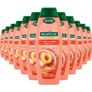 Palmolive Naturals - Shampoo 2 in 1 - Hydra Balance - Perzik - 12x 350ml